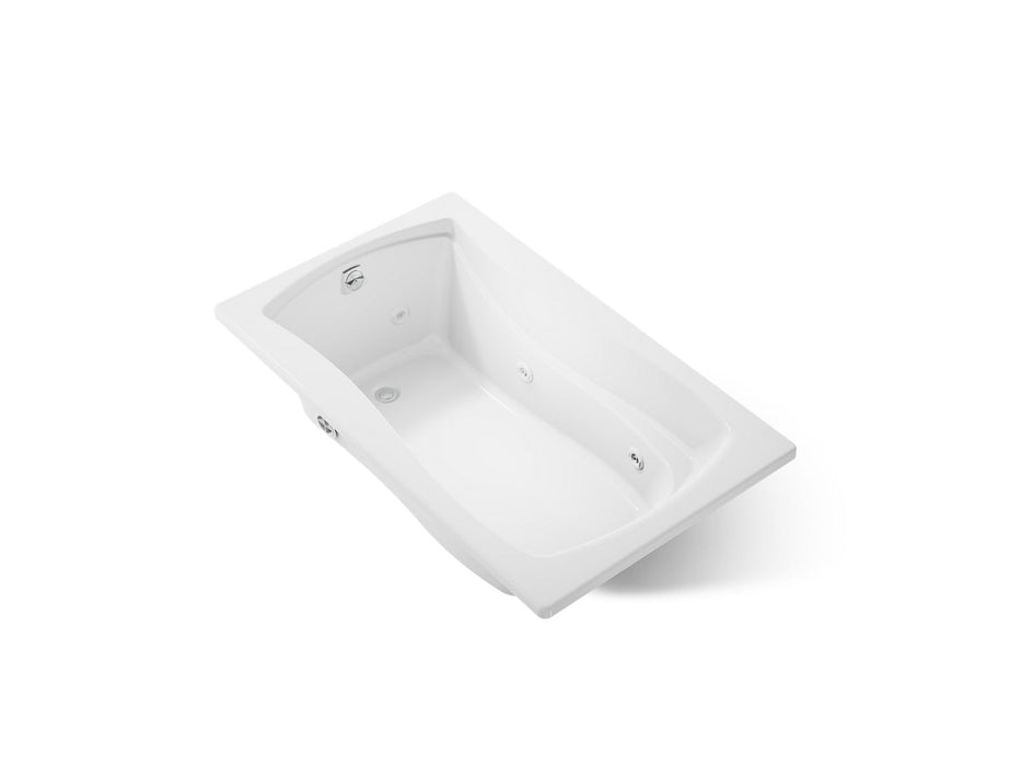KOHLER K-1239-CB Mariposa 60" x 36" drop-in whirlpool bath, white