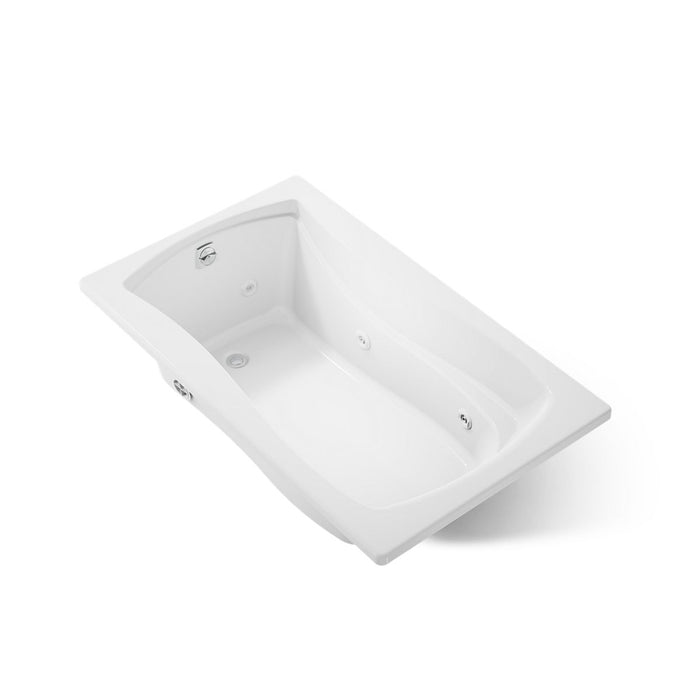 KOHLER K-1239-CB Mariposa 60" x 36" drop-in whirlpool bath, white - view 5