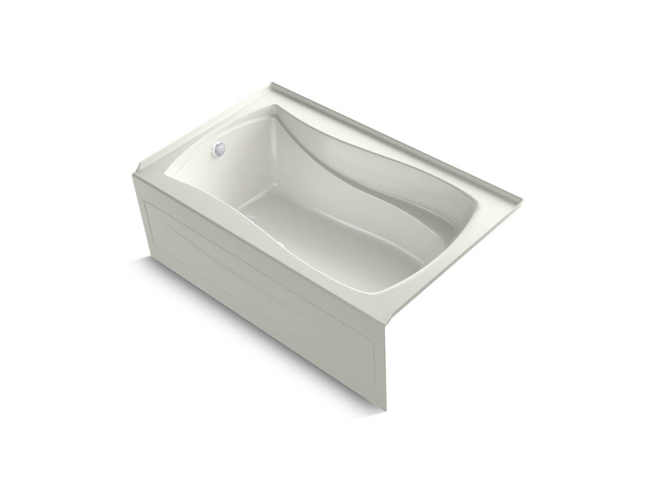 KOHLER K-1239-GHLA Mariposa 60" x 36" alcove Heated BubbleMassage air bath, left drain, dune