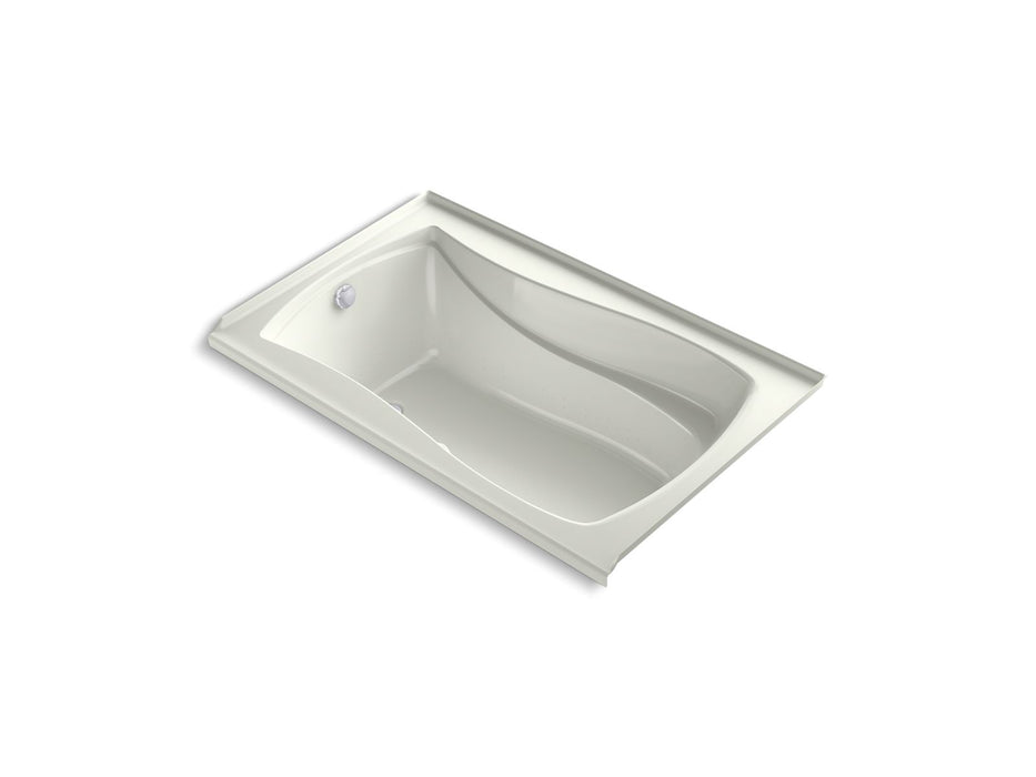 KOHLER K-1239-GHLW Mariposa 60" x 36" alcove Heated BubbleMassage air bath with Bask heated surface, left drain, dune