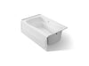 KOHLER K-1239-GHRAW Mariposa 60" x 36" alcove Heated BubbleMassage air bath with Bask heated surface, right drain, white