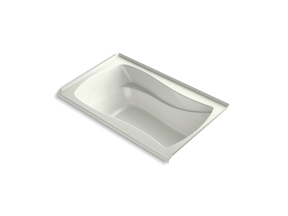 KOHLER K-1239-GHRF Mariposa 60" x 36" alcove Heated BubbleMassage air bath, right drain, dune