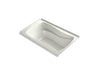 KOHLER K-1239-GHRW Mariposa 60" x 36" alcove Heated BubbleMassage air bath with Bask heated surface, right drain, dune