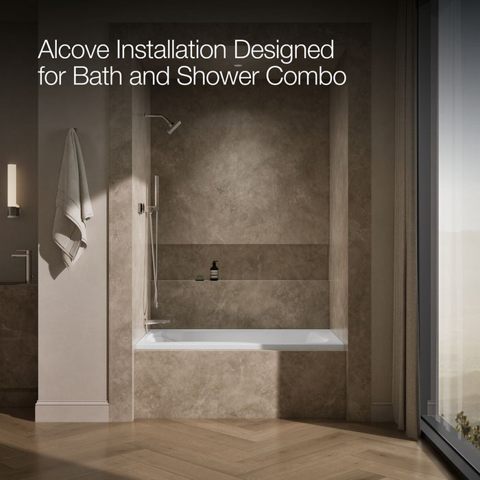 KOHLER Mariposa 60" x 36" alcove whirlpool, left drain