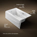 KOHLER Mariposa 60" x 36" alcove whirlpool bath with Bask heated surface, left drain