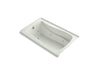 KOHLER K-1239-LH Mariposa 60" x 36" alcove heated whirlpool, left drain and heater, dune