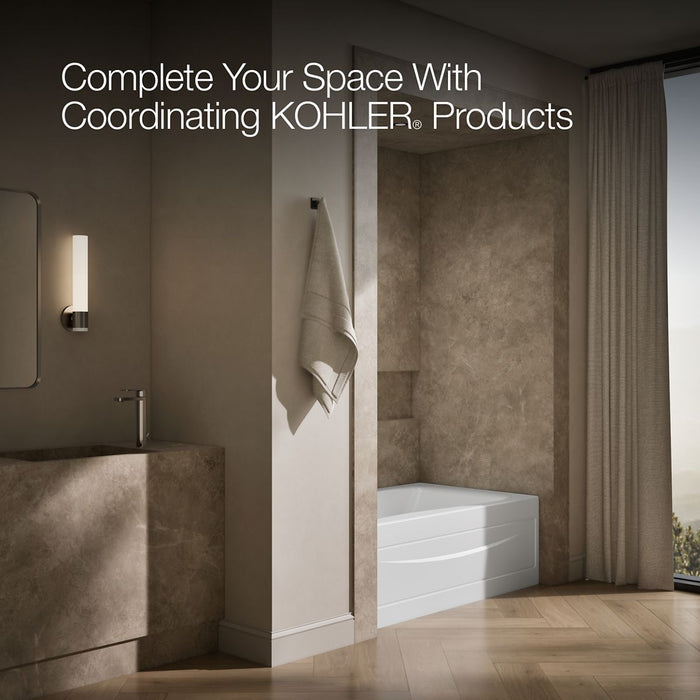 KOHLER Mariposa 60" x 36" alcove bath, left drain