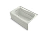 KOHLER K-1242-LAW Mariposa 60" x 36" alcove bath with Bask heated surface, left drain, dune