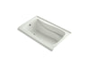KOHLER K-1242-LW Mariposa 60" x 36" alcove bath with Bask heated surface, left drain, dune