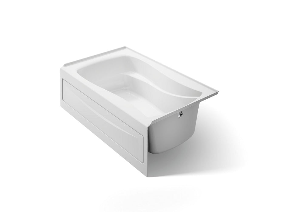 KOHLER Mariposa 60" x 36" alcove bath, right drain