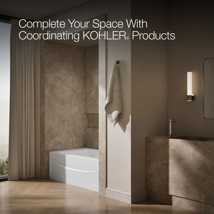 KOHLER Mariposa 60" x 36" alcove bath, right drain