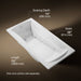 KOHLER K-1257-CB Mariposa 72" x 36" drop-in whirlpool bath