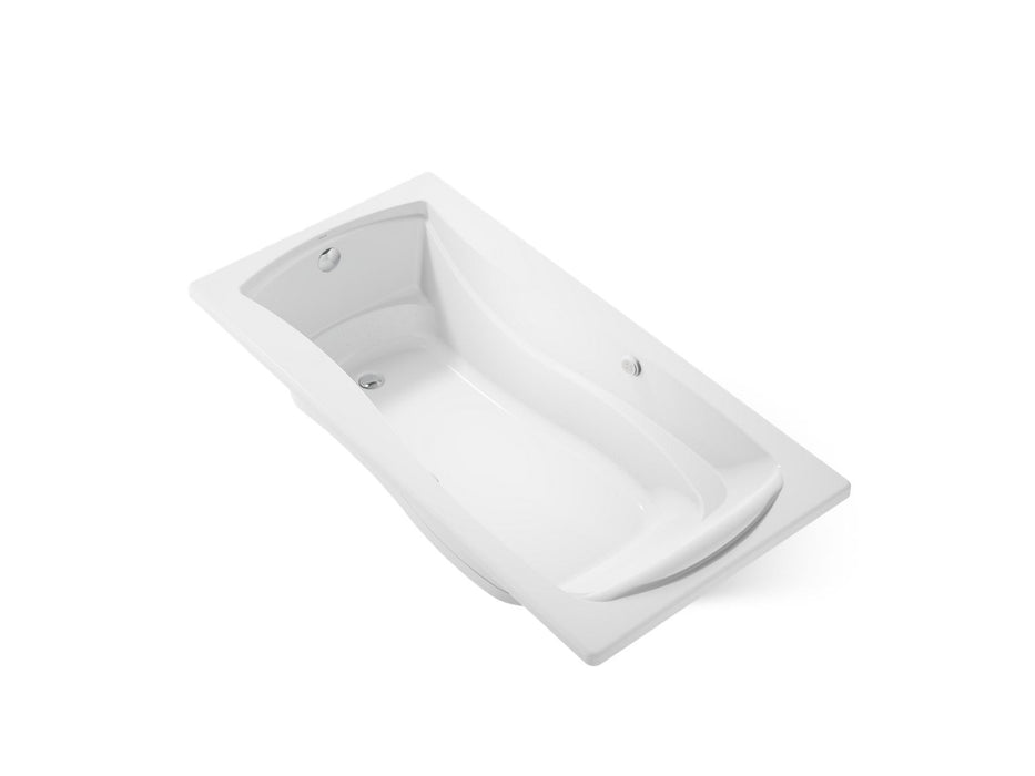 KOHLER K-1257-GHW Mariposa 72-1/4" x 36-1/4" drop-in Heated BubbleMassage air bath with Bask heated surface