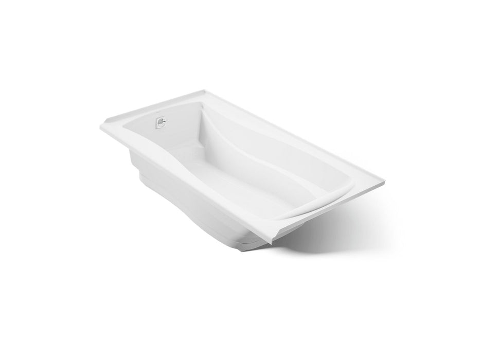 KOHLER K-1257-GHLF Mariposa 72" x 36" alcove Heated BubbleMassage air bath, left drain
