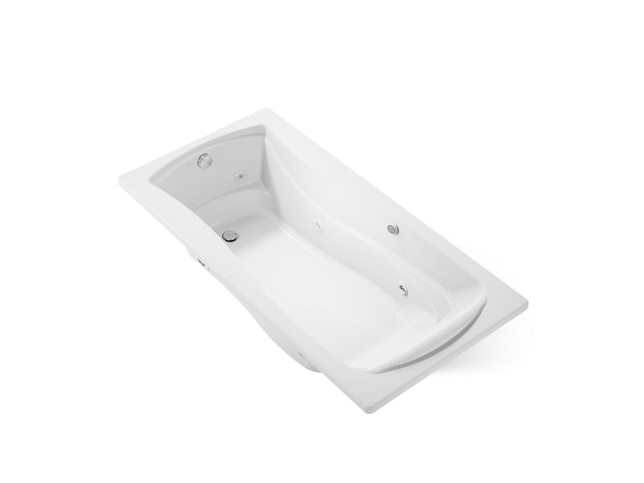 KOHLER K-1257-W1 Mariposa 72" x 36" drop-in whirlpool bath with Bask heated surface
