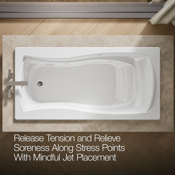 KOHLER Mariposa 72" x 36" drop-in whirlpool bath