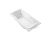 KOHLER K-1257-GH Mariposa 72-1/4" x 36-1/4" drop-in Heated BubbleMassage air bath, white