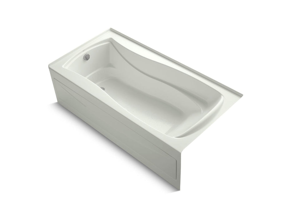 KOHLER K-1257-GHLA Mariposa 72" x 36" alcove Heated BubbleMassage air bath, left drain, dune