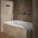 KOHLER K-1257-GHLW Mariposa 72" x 36" alcove Heated BubbleMassage air bath with Bask heated surface, left drain, white -...