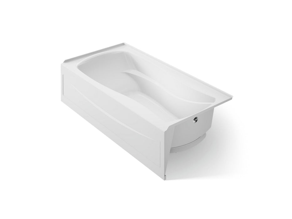 KOHLER K-1257-GHRA Mariposa 72" x 36" alcove Heated BubbleMassage air bath, right drain, white