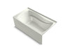 KOHLER K-1257-GHRAW Mariposa 72" x 36" alcove Heated BubbleMassage air bath with Bask heated surface, right drain, dune