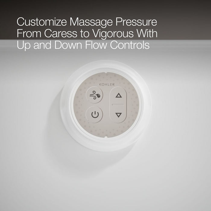 KOHLER K-1257-GHRF Mariposa 72" x 36" alcove Heated BubbleMassage air bath, right drain, white - view 5