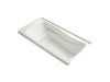 KOHLER K-1257-GHRW Mariposa 72" x 36" alcove Heated BubbleMassage air bath with Bask heated surface, right drain, dune
