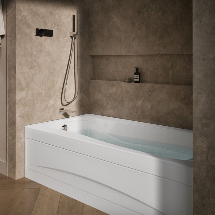 KOHLER K-1257-HL Mariposa 72" x 36" alcove whirlpool bath, left drain, white - view 3