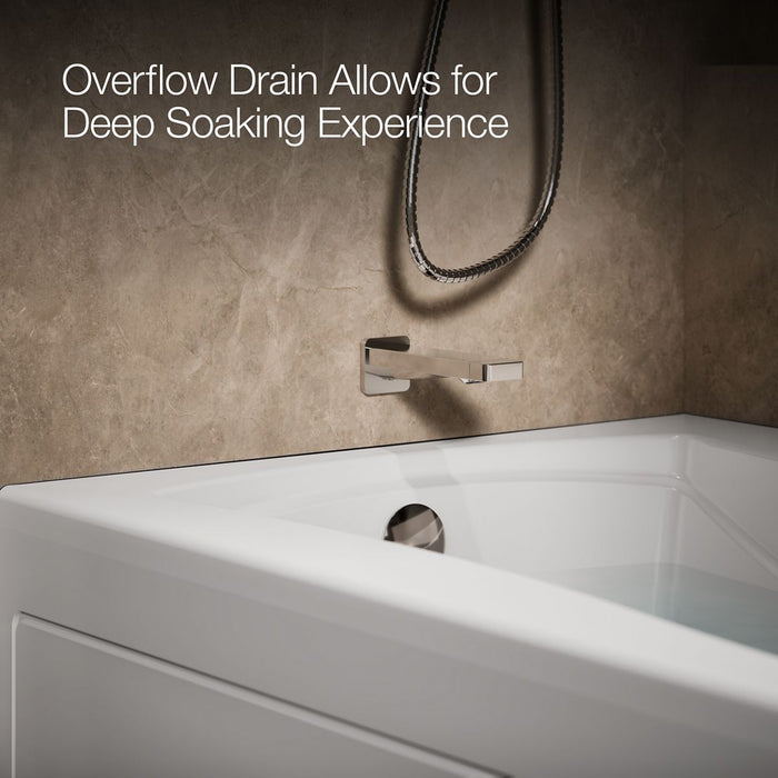 KOHLER K-1257-HL Mariposa 72" x 36" alcove whirlpool bath, left drain, white - view 4