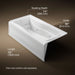 KOHLER K-1257-L Mariposa 72" x 36" alcove whirlpool bath, left drain, white - view 5
