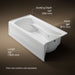 KOHLER Mariposa 72" x 36" alcove whirlpool bath, right drain