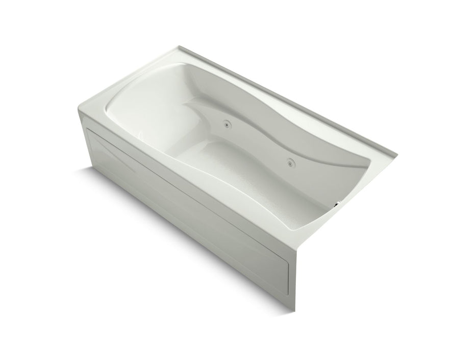 KOHLER K-1257-RAW Mariposa 72" x 36" alcove whirlpool bath with Bask heated surface, right drain, dune