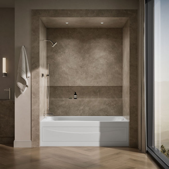 KOHLER Mariposa 72" x 36" alcove bath, left drain