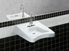 KOHLER K-12636 Morningside 20" x 27" Mounted/concealed Arm Carrier Wheelchair Bathroom Sink with 4" Centerset Faucet Hol