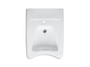 KOHLER K-12638 Morningside 20" x 27" Wall-mount/concealed Arm Carrier Wheelchair Bathroom Sink with Single Faucet Hole