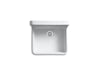 KOHLER K-12701 Gilford 24" x 22" x 17-1/2" Wall-mount/top-mount Single-bowl Kitchen Sink in White