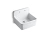 Kohler Gilford 24" x 22" x 17-1/2" wall-mount/top-mount single-bowl kitchen sink in White