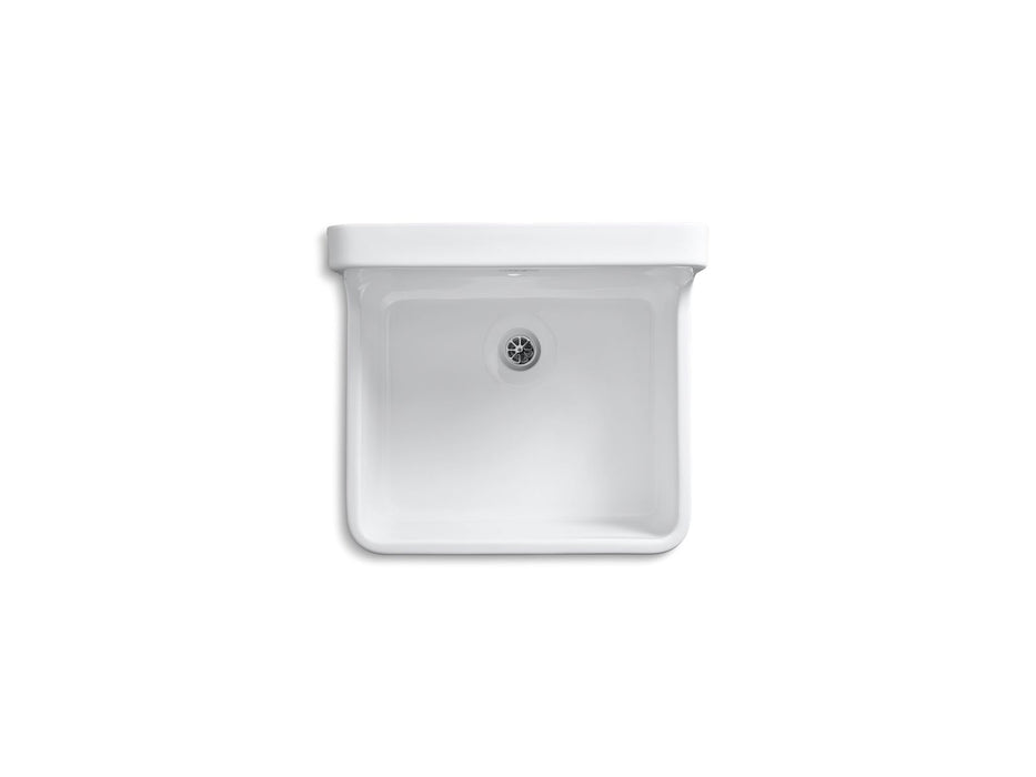 KOHLER K-12784 Gilford 24" x 22" Bracket-mount Scrub-up/plaster Sink with Single Faucet Hole