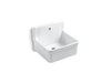 KOHLER K-12784 Gilford 24" x 22" Bracket-mount Scrub-up/plaster Sink with Single Faucet Hole