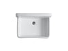 KOHLER K-12787 Gilford 30" x 22" Bracket-mount Scrub-up/plaster Sink with 8" Widespread Faucet Holes