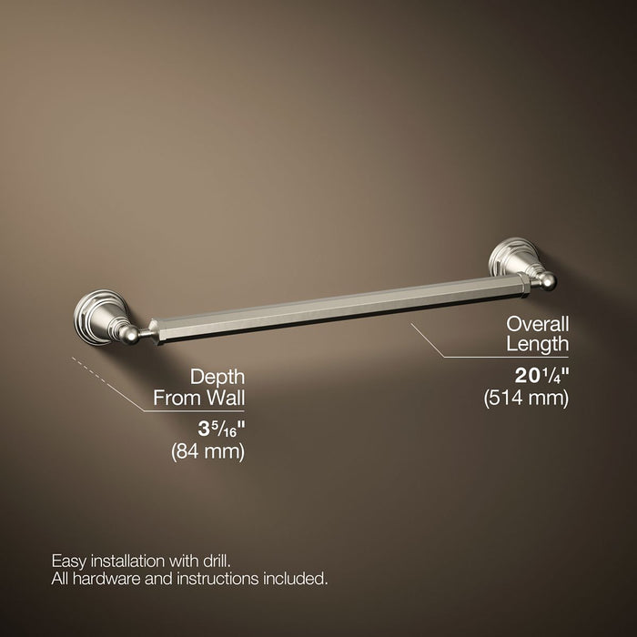 KOHLER Pinstripe 18" towel bar