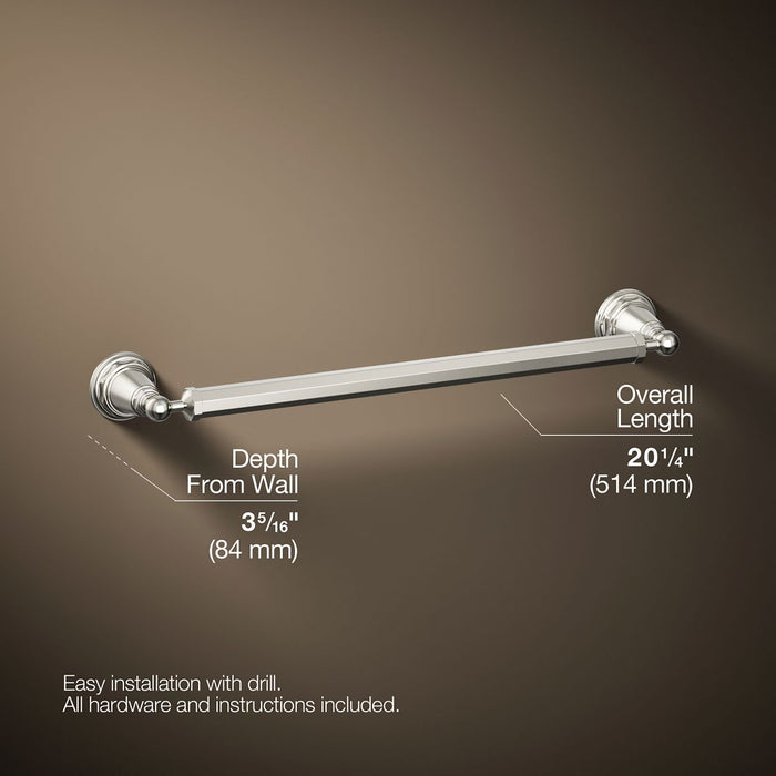 KOHLER Pinstripe 18" towel bar