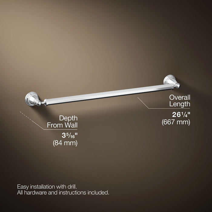 KOHLER Pinstripe 24" towel bar