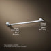 KOHLER Pinstripe 24" towel bar