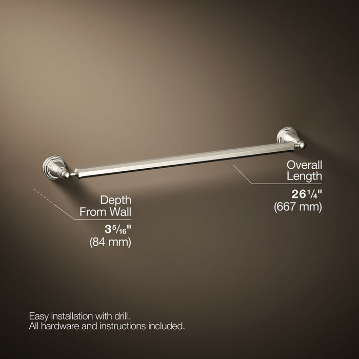 KOHLER Pinstripe 24" towel bar