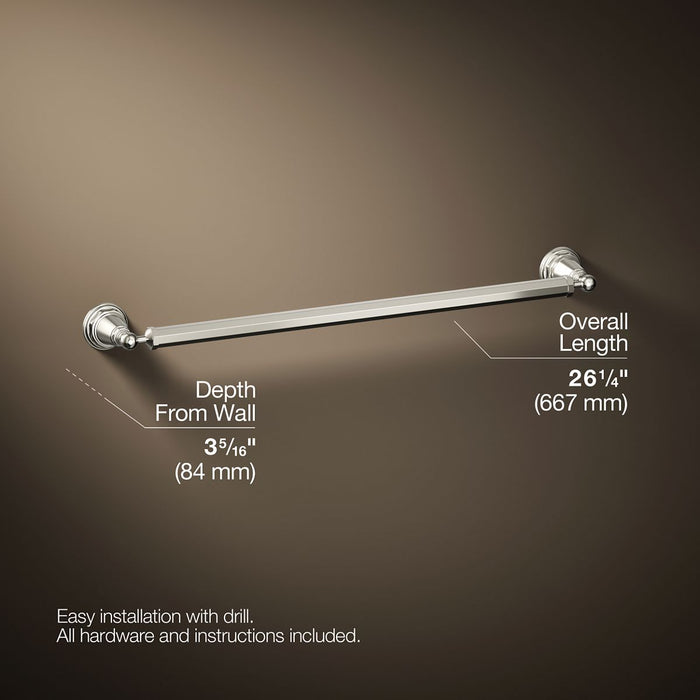KOHLER Pinstripe 24" towel bar