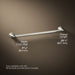 KOHLER Pinstripe 24" towel bar