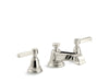 KOHLER Pinstripe Widespread bathroom sink faucet with Lever handles, 1.2 gpm