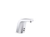 Kohler Sculpted Touchless single-hole lavatory faucet with Insight sensor technology and temperature mixer, AC-powered, less drain, 0.35 gpm