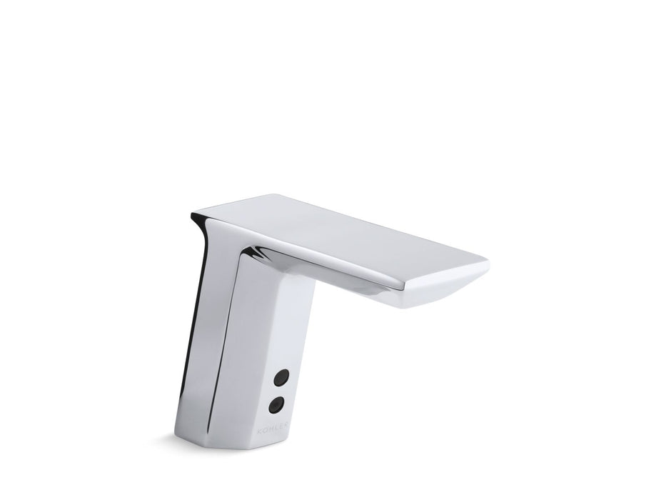 KOHLER Geometric Touchless single-hole lavatory faucet with Insight sensor technology, DC-powered, 0.5 gpm
